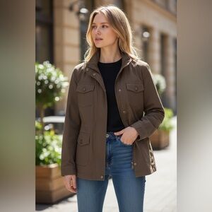 ( CROFT & BARROW) Brown utility Jacket
